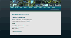 Desktop Screenshot of hausbenedikt.de